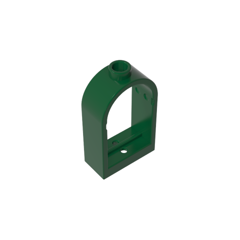 Gobricks,Window 1 x 2 x 2 2/3 with Rounded Top,30044