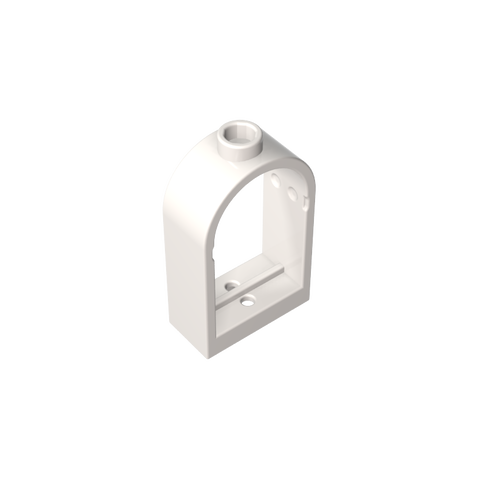 Gobricks,Window 1 x 2 x 2 2/3 with Rounded Top,30044