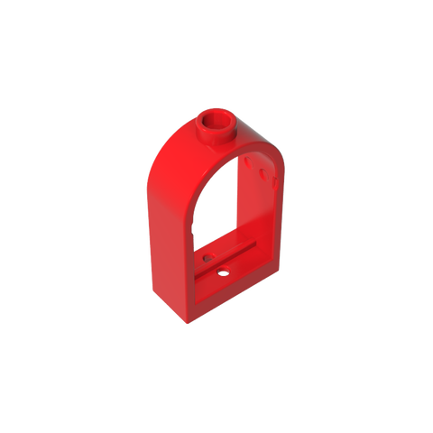 Gobricks,Window 1 x 2 x 2 2/3 with Rounded Top,30044