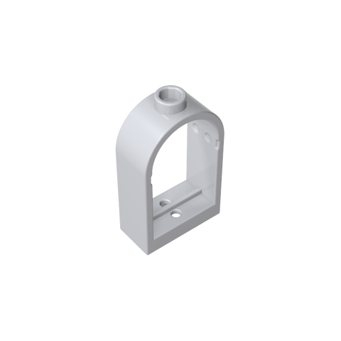 Gobricks,Window 1 x 2 x 2 2/3 with Rounded Top,30044