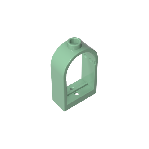 Gobricks,Window 1 x 2 x 2 2/3 with Rounded Top,30044