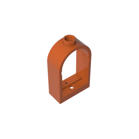 Gobricks,Window 1 x 2 x 2 2/3 with Rounded Top,30044