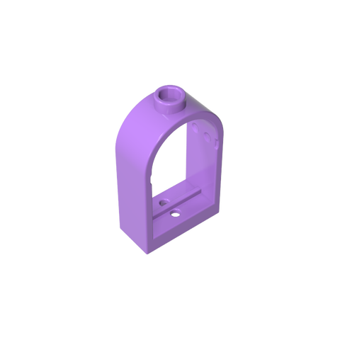 Gobricks,Window 1 x 2 x 2 2/3 with Rounded Top,30044
