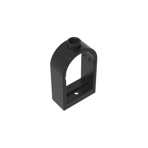 Gobricks,Window 1 x 2 x 2 2/3 with Rounded Top,30044