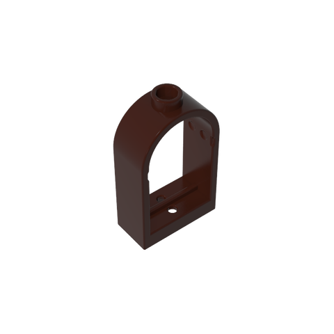 Gobricks,Window 1 x 2 x 2 2/3 with Rounded Top,30044