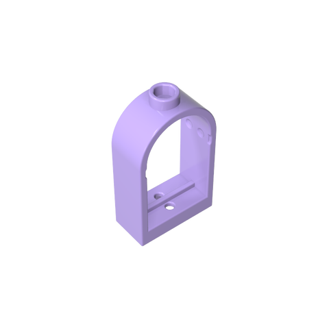 Gobricks,Window 1 x 2 x 2 2/3 with Rounded Top,30044