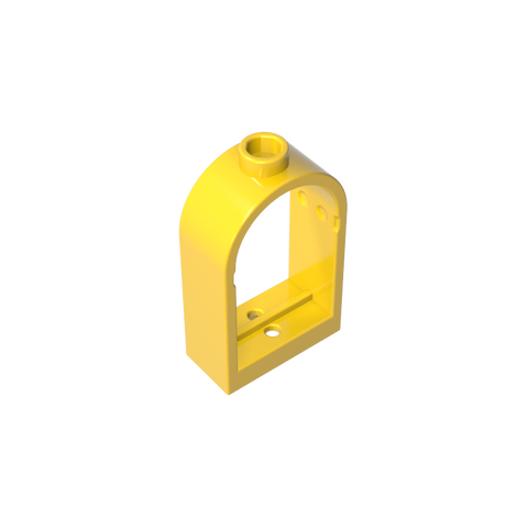 Gobricks,Window 1 x 2 x 2 2/3 with Rounded Top,30044