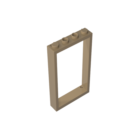 Gobricks,Door Frame 1 x 4 x 6 Type 2,60596