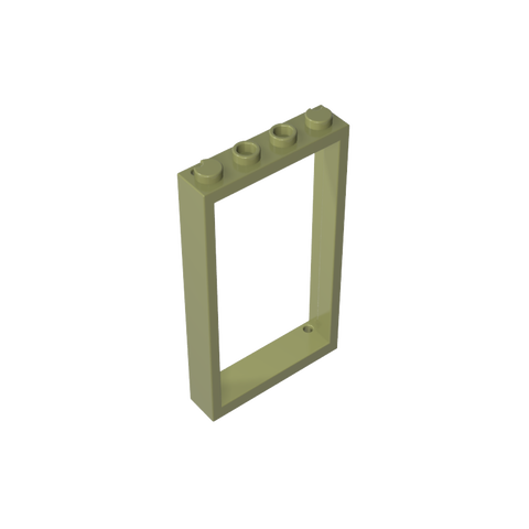 Gobricks,Door Frame 1 x 4 x 6 Type 2,60596