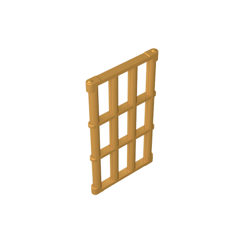 Gobricks,Door Grill 1 x 4 x 6,92589