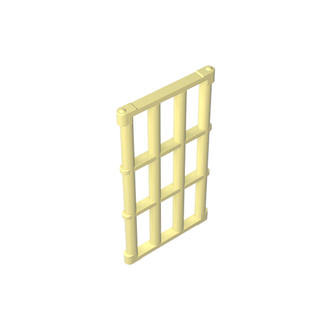 Gobricks,Door Grill 1 x 4 x 6,92589