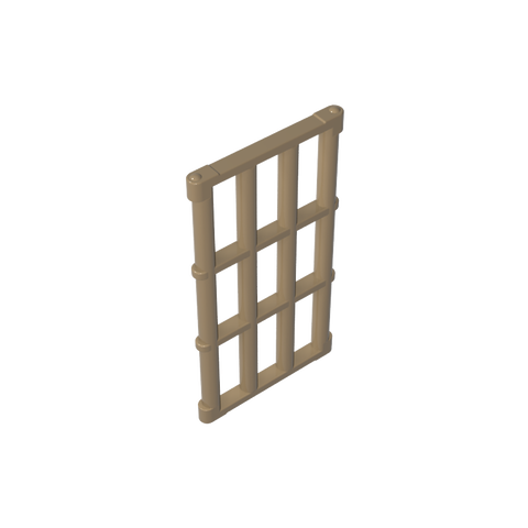 Gobricks,Door Grill 1 x 4 x 6,92589