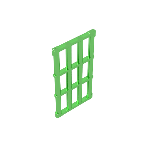 Gobricks,Door Grill 1 x 4 x 6,92589