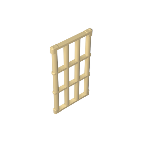 Gobricks,Door Grill 1 x 4 x 6,92589