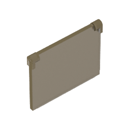 Gobricks,Glass for Window 1 x 4 x 3 [Opening],60603,86210,35318