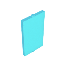 Gobricks,Glass for Window 1 x 2 x 3 Flat Front,60602,35287
