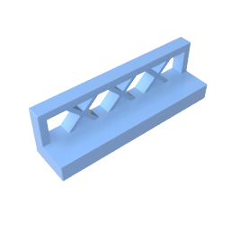 Gobricks,Fence 1 x 4 x 1,3633