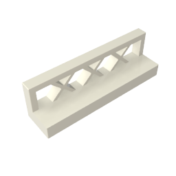 Gobricks,Fence 1 x 4 x 1,3633