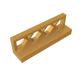 Gobricks,Fence 1 x 4 x 1,3633