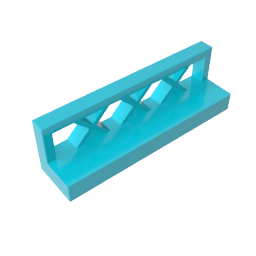 Gobricks,Fence 1 x 4 x 1,3633