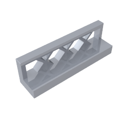 Gobricks,Fence 1 x 4 x 1,3633