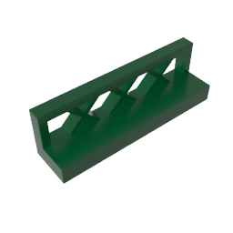 Gobricks,Fence 1 x 4 x 1,3633