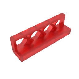 Gobricks,Fence 1 x 4 x 1,3633