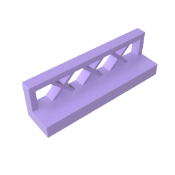 Gobricks,Fence 1 x 4 x 1,3633