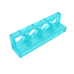 Gobricks,Fence 1 x 4 x 1,3633