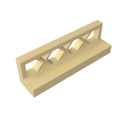 Gobricks,Fence 1 x 4 x 1,3633