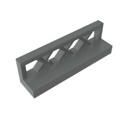 Gobricks,Fence 1 x 4 x 1,3633