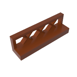 Gobricks,Fence 1 x 4 x 1,3633