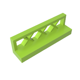 Gobricks,Fence 1 x 4 x 1,3633