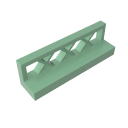 Gobricks,Fence 1 x 4 x 1,3633
