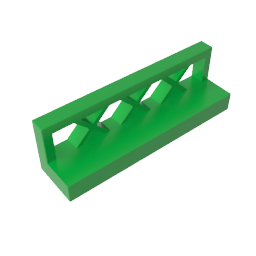 Gobricks,Fence 1 x 4 x 1,3633
