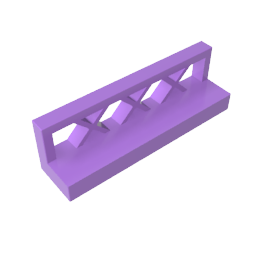 Gobricks,Fence 1 x 4 x 1,3633