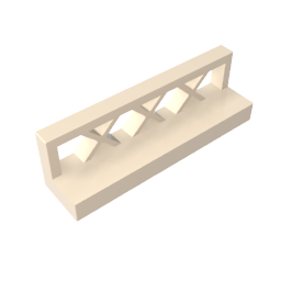 Gobricks,Fence 1 x 4 x 1,3633