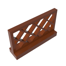 Gobricks,Fence 1 x 4 x 2,3185