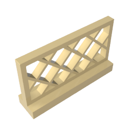 Gobricks,Fence 1 x 4 x 2,3185