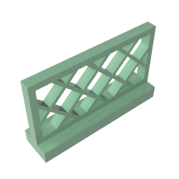 Gobricks,Fence 1 x 4 x 2,3185