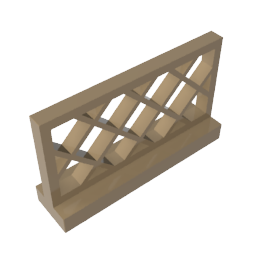 Gobricks,Fence 1 x 4 x 2,3185