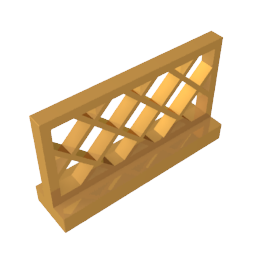 Gobricks,Fence 1 x 4 x 2,3185