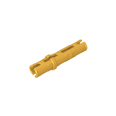 Gobricks,Technic Pin Long with Friction Ridges Lengthwise, 2 Center Slots,6558