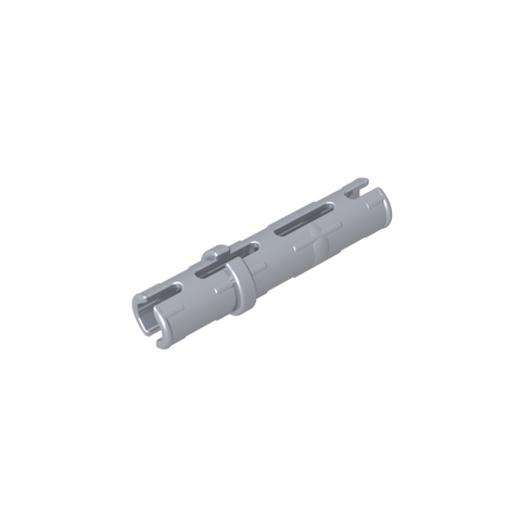 Gobricks,Technic Pin Long with Friction Ridges Lengthwise, 2 Center Slots,6558