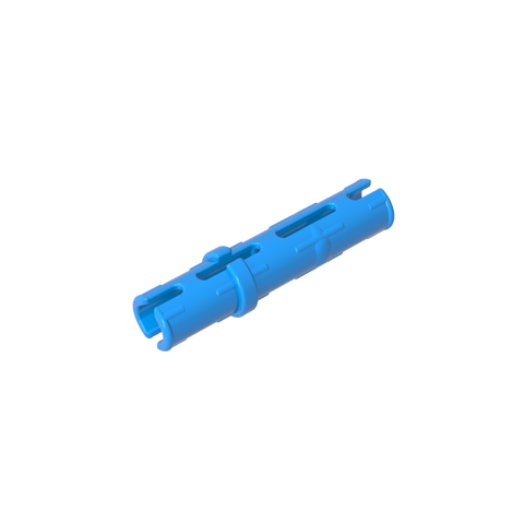 Gobricks,Technic Pin Long with Friction Ridges Lengthwise, 2 Center Slots,6558