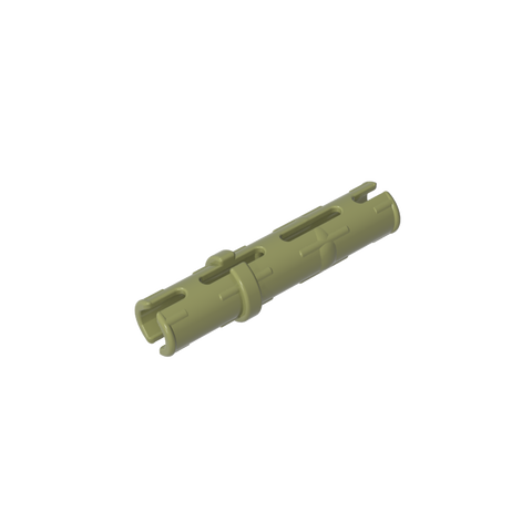 Gobricks,Technic Pin Long with Friction Ridges Lengthwise, 2 Center Slots,6558
