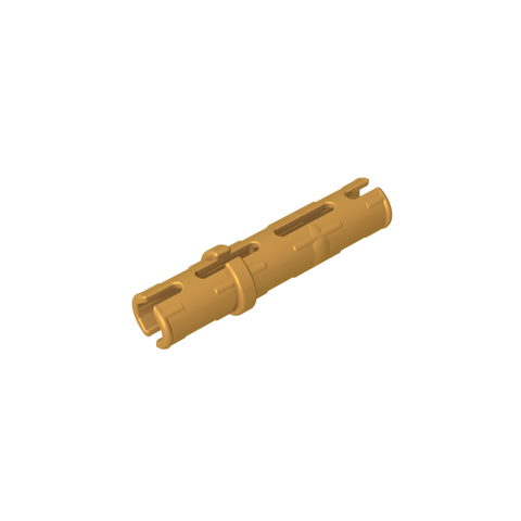 Gobricks,Technic Pin Long with Friction Ridges Lengthwise, 2 Center Slots,6558