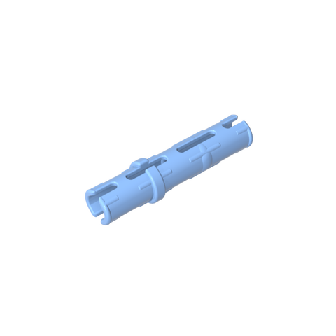 Gobricks,Technic Pin Long with Friction Ridges Lengthwise, 2 Center Slots,6558
