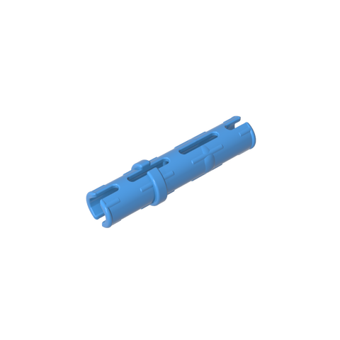 Gobricks,Technic Pin Long with Friction Ridges Lengthwise, 2 Center Slots,6558