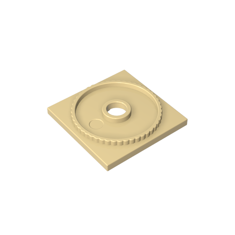 Gobricks,Turntable 4 x 4 Square Base, Locking,61485